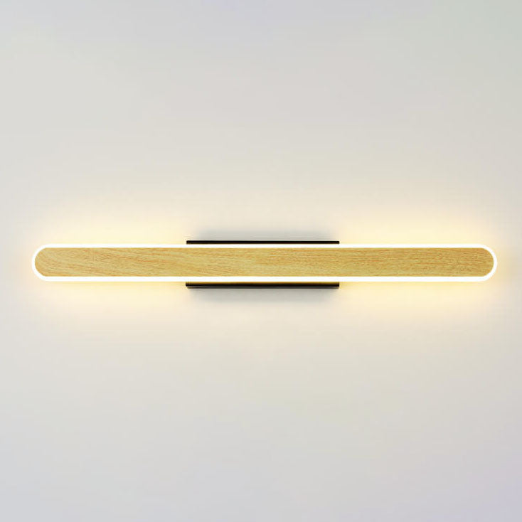 Scandinavian Modern Minimalist Wood LED Vanity Light Wall Sconce Lamp Lumendat