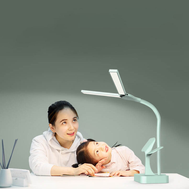 Lumendat Modern Folding Dual Lamp Plug-In Station Table Lamp Lumendat