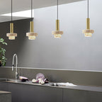 Modern Light Luxury Marble Metal 1-light Pendant Light