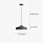 Contemporary Retro Iron Round Dome 2-light Pendant Light for Dining Room
