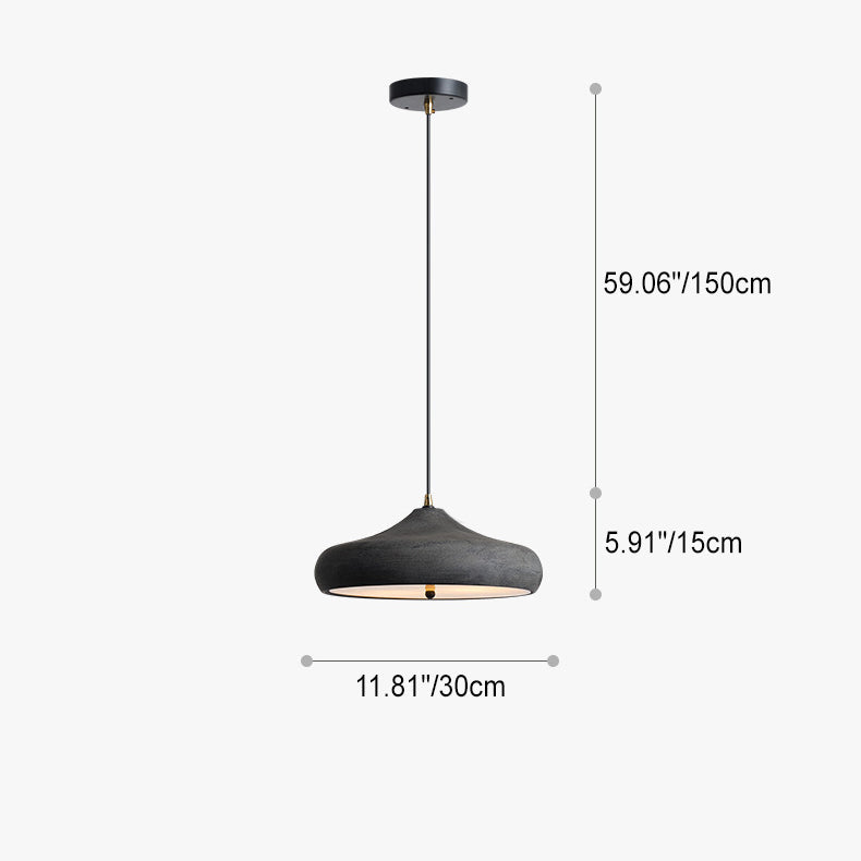 Contemporary Retro Iron Round Dome 2-light Pendant Light for Dining Room