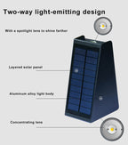 Simple Solar Trapezoid Outdoor Waterproof Up and Down Lights LED Wall Sconce Lamp Lumendat