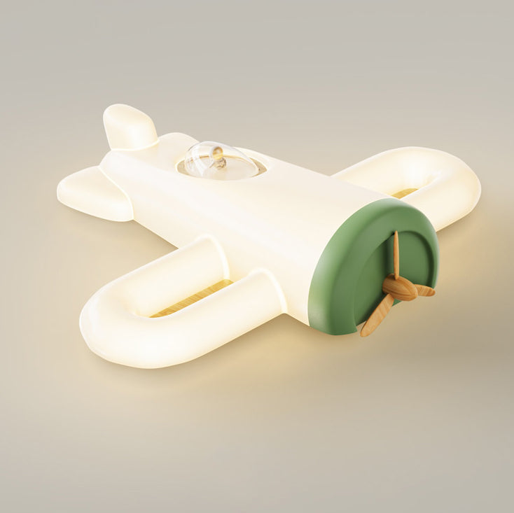 Lumendat Modern Simplicity Kids Iron PE Plane LED Flush Mount Ceiling Light For Bedroom Lumendat