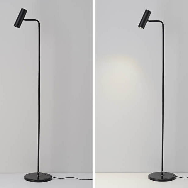 Industrial Iron Simple Lamp Base Adjustable LED Standing Floor Lamp Lumendat