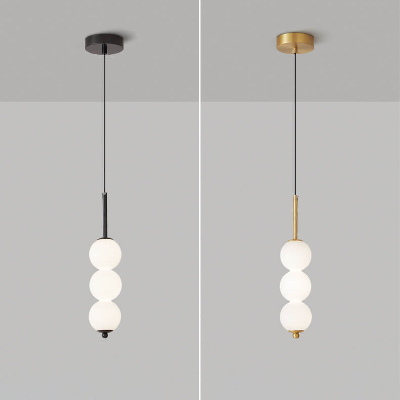 Nordic Creative Brass Spherical Glass Long Strip LED Pendant Light BulbSquare
