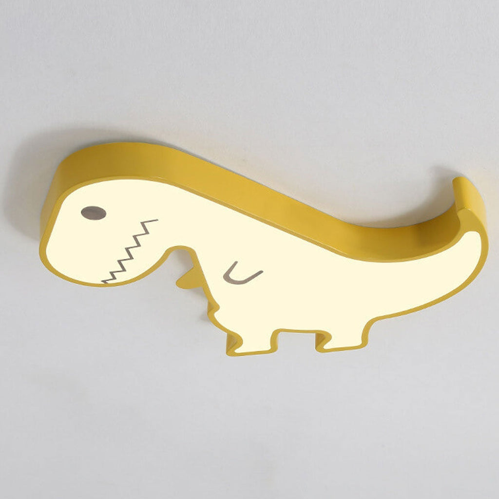 Lumendat Cartoon Creative Metal Dinosaur LED Flush Mount Ceiling Light Lumendat