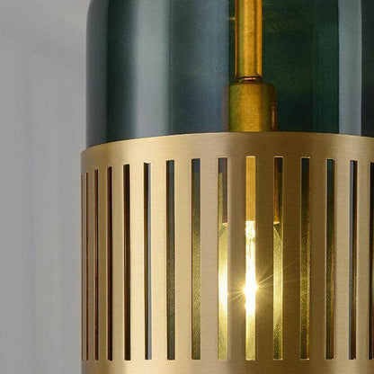 Contemporary Luxury Iron Glass Cylindrical 1-Light Wall Sconce Lamp for Bedroom & Living Room