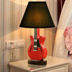 Lumendat Cartoon Creative Fabric Shade Guitar 1-Light Table Lamp Lumendat