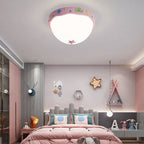 Lumendat Contemporary Creative Acrylic Cartoon Semicircle LED Flush Mount Ceiling Light For Bedroom Lumendat
