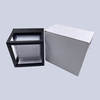 Modern Minimalist Waterproof Square Aluminum Acrylic LED Outdoor Wall Sconce Lamp For Garden