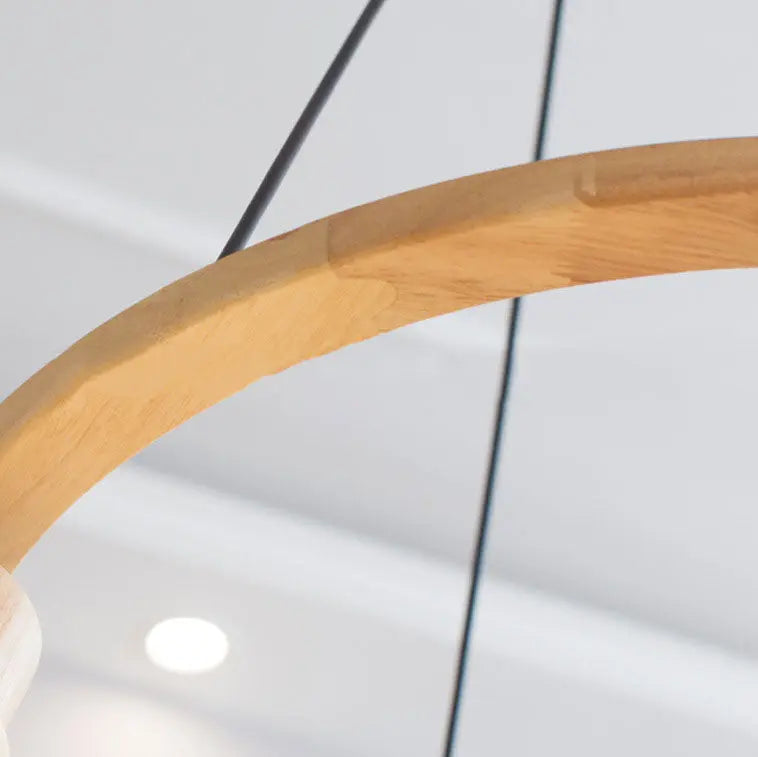 Nordic Minimalist Solid Wood Bird 3/5-light Chandelier Lumendat