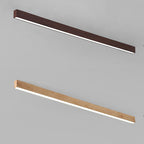 Modern Minimalist Wood Grain Aluminum Strips LED Flush Mount Ceiling Light BulbSquare