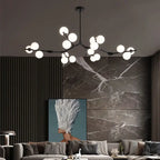 Modern Creative Magic Bean Branch Glass 12/18/24 Light Chandelier Lumendat