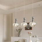 Contemporary Scandinavian Lava Ball Iron Acrylic 1-light Pendant Light for Bedroom