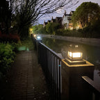 Outdoor Solar Pillar Head Light Square Pillar Head Light Garden Light Lumendat