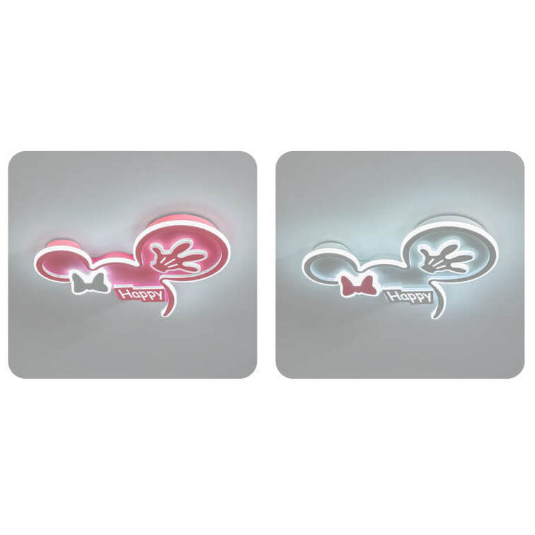 Lumendat Cartoon Creative Minnie LED Kids Flush Mount Ceiling Light Lumendat