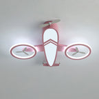 Lumendat Contemporary Creative Acrylic Cartoon Airplane LED Kids Flush Mount Ceiling Light For Living Room Lumendat