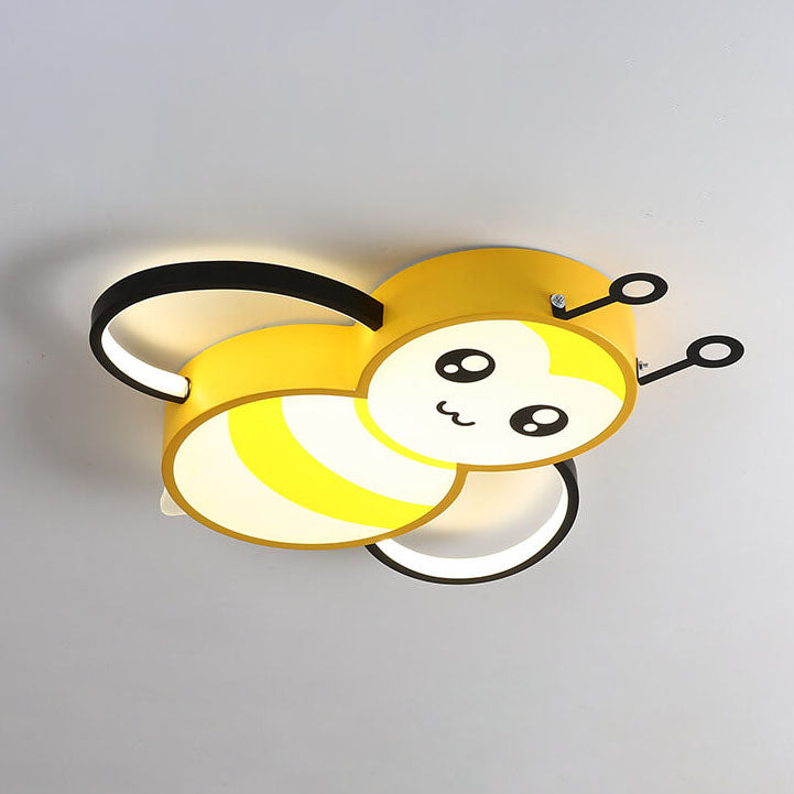 Lumendat Cartoon Creative Bees Acrylic Iron LED Flush Mount Ceiling Light Lumendat