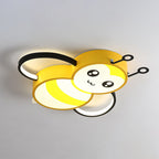 Lumendat Cartoon Creative Bees Acrylic Iron LED Flush Mount Ceiling Light Lumendat