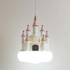 Lumendat Contemporary Nordic Kids Resin PVC PE Castle 1-Light Pendant Light For Bedroom Lumendat