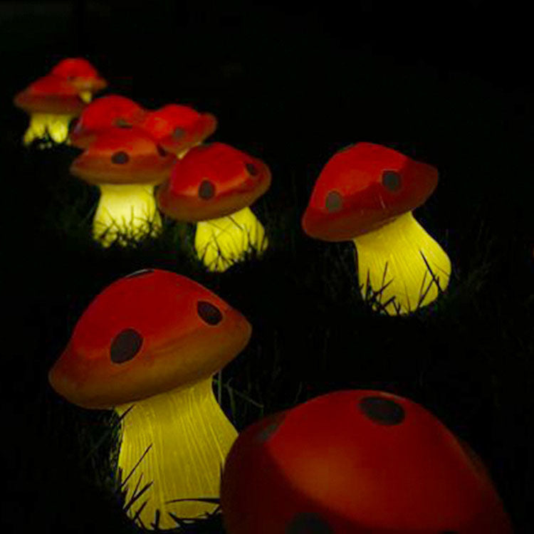 Modern Creative Mushroom Solar LED Outdoor Waterproof Garden Light String Lumendat