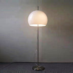 Contemporary Retro Mushroom Hardware Glass 2-Light Standing Floor Lamp For Living Room Lumendat
