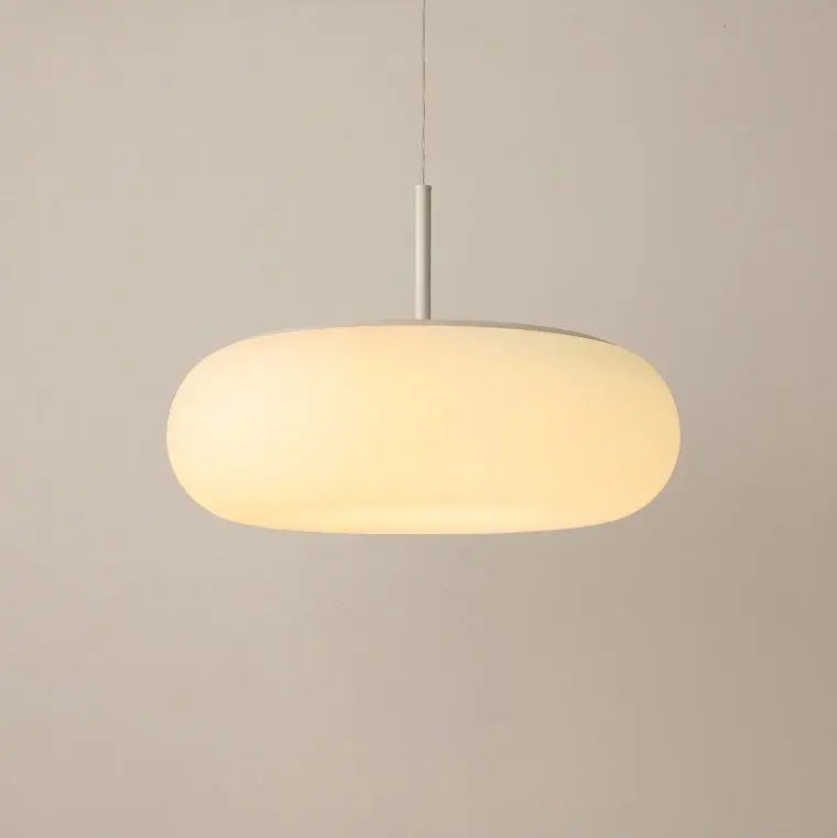 Modern Minimalist Oval Iron Pe LED Pendant Light for Living Room BulbSquare
