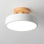 Nordic Log Round LED Semi-flush Mount Ceiling Light BulbSquare
