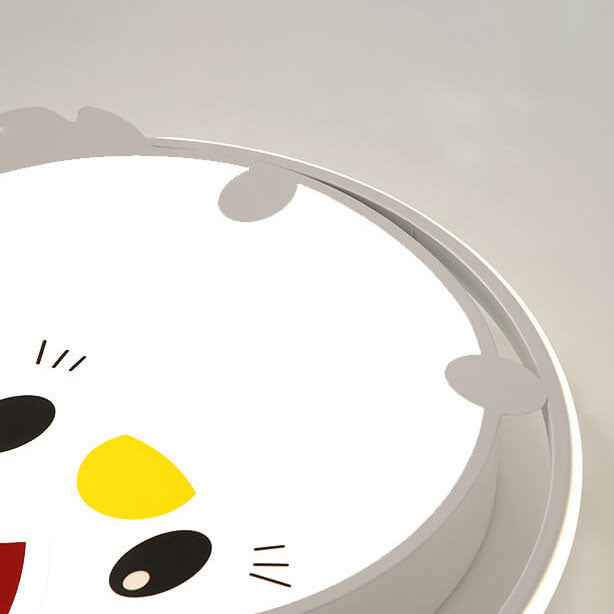 Lumendat Childlike Cartoon Chick Acrylic Round LED Kids Flush Mount Ceiling Light Lumendat