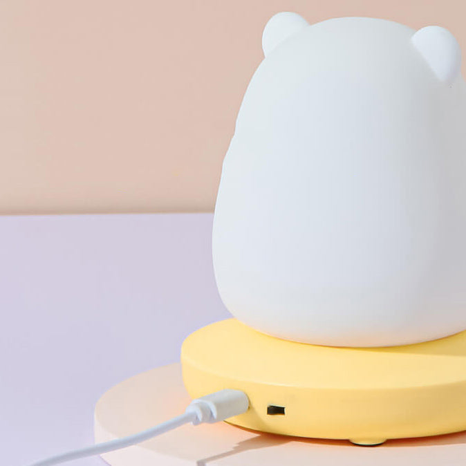 Creative Silicone Animal USB Rechargeable Night Light Decorative Table Lamp Lumendat