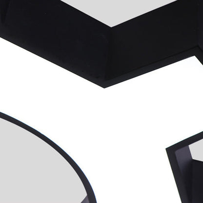 Contemporary Creative Iron Gear Acrylic Shade LED Pendant Light for Entertainment Room