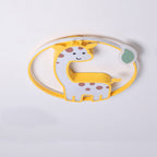 Cartoon Creative Giraffe Acrylic LED Flush Mount Ceiling Light