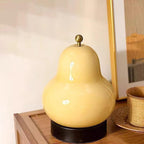Traditional French Cream Pear Shape LED Rechargeable Touch Table Lamp For Bedroom Lumendat