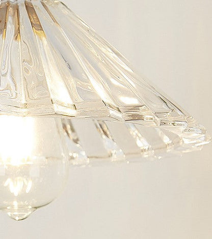 Textured Glass 1-light Single Dome Pendant Light