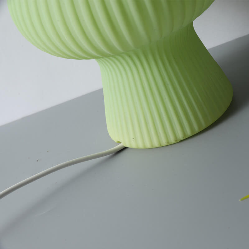 Modern Minimalist Mushroom 1-Light Glass Table Lamp For Bedside Lumendat