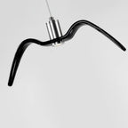 Contemporary Nordic Personality Wrought Iron Seagull LED Pendant Light for Living Room BulbSquare