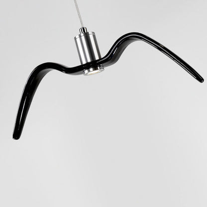 Contemporary Nordic Personality Wrought Iron Seagull LED Pendant Light For Living Room