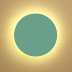 Modern Minimalist Colorful Round Iron LED Wall Sconce Lamp