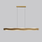 Modern Luxury Stainless Steel Long Bar Acrylic LED Chandelier BulbSquare