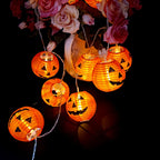 Halloween Pumpkin Lantern Outdoor Waterproof LED Decorative String Lights Lumendat