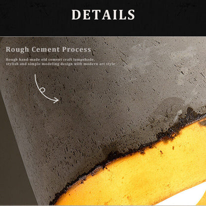 Resin Cement 1-Light Bell Rainbow Pendant Light