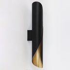 Contemporary Nordic Strip Spiral Iron 2-Light Wall Sconce Lamp For Hallway Lumendat