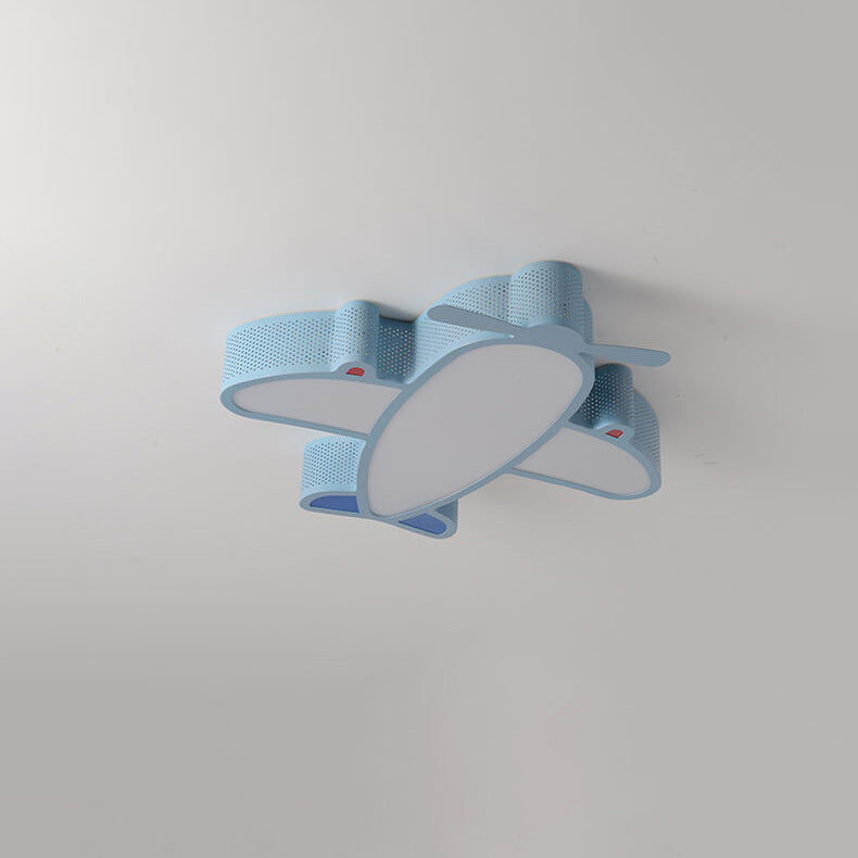 Lumendat Cartoon Creative Luminous Aircraft Design LED Flush Mount Ceiling Light Lumendat