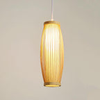 Creative Bamboo Weaving Lantern 1-light Pendant Light BulbSquare