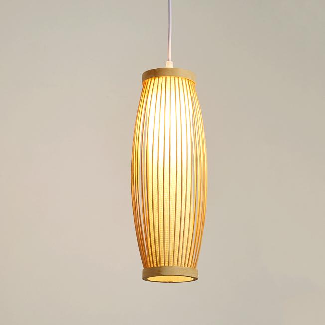 Creative Bamboo Weaving Lantern 1-light Pendant Light