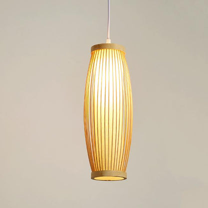 Creative Bamboo Weaving Lantern 1-light Pendant Light