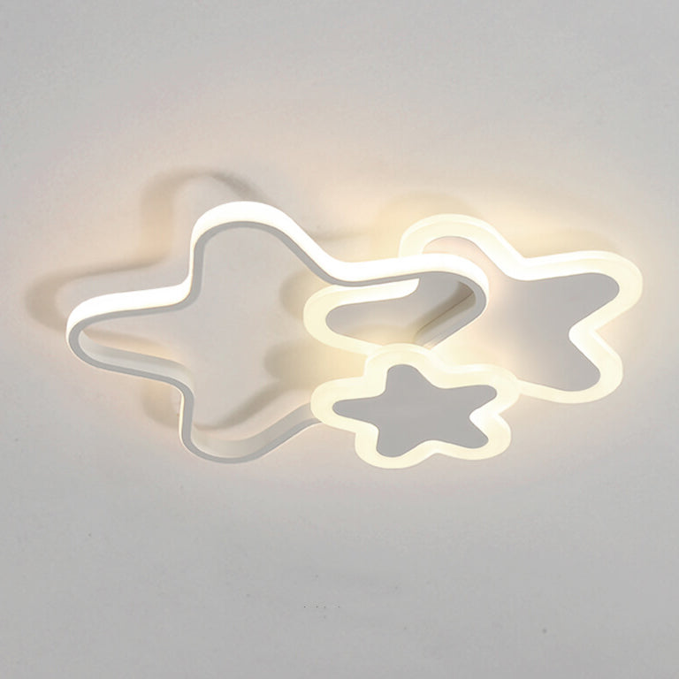 Lumendat Nordic Cartoon Star Shape LED Flush Mount Ceiling Light Lumendat