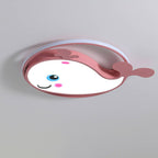 Lumendat Cartoon Creative Dolphin Circle LED Kids Flush Mount Ceiling Light Lumendat