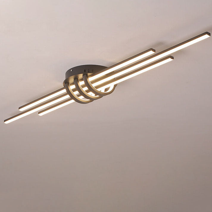 Modern Minimalist Long LED Flush Mount Lighting Lumendat