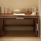 Modern Minimalist Rectangular Pine Wood Desk 1-Tier For Home Office DFM-F